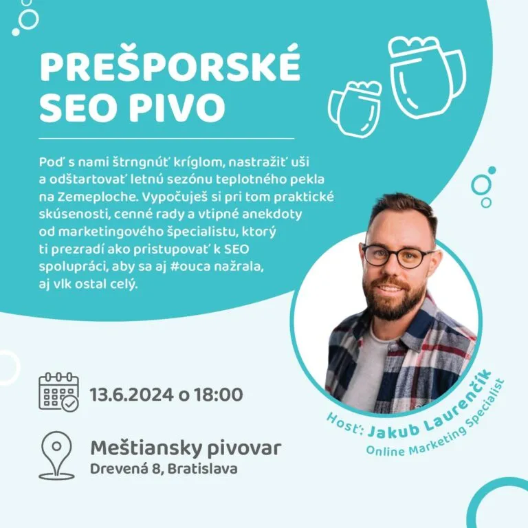 Prednáška na SEO pive